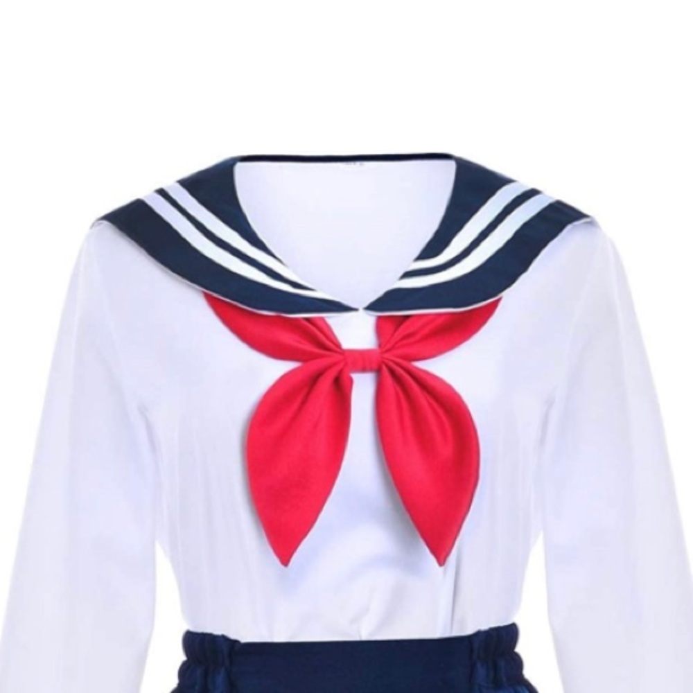 Anime high school girl cosplay (no skirt)